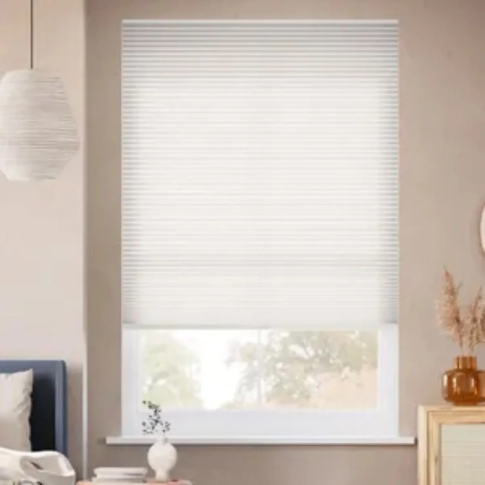 Qty 3 White Cellular Window Shade - Light Filtering Blind